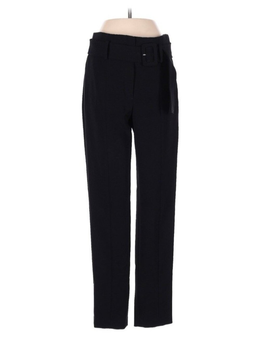 Theory Belt Cigarette Pants 2 Black Admiral Crepe J0809222